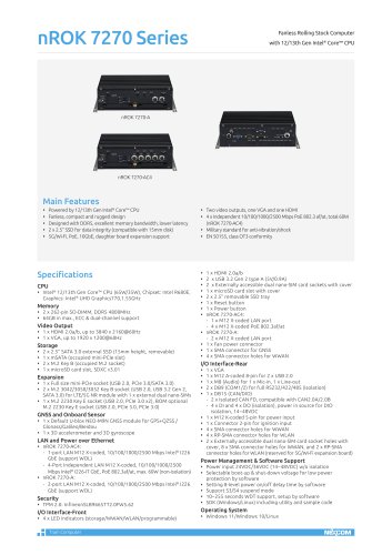 nROK 7270 series datasheet