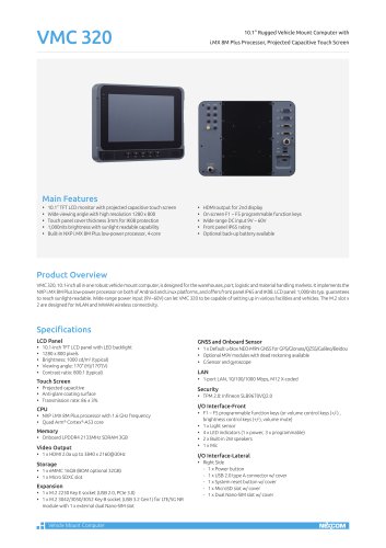 VMC 320 datasheet