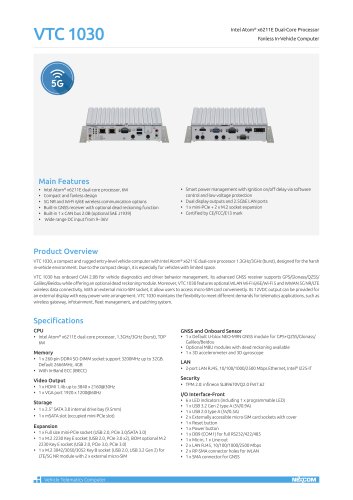 VTC 1030 Datasheet