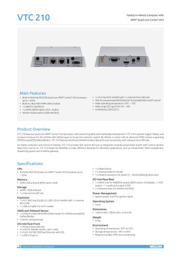 VTC 210 Datasheet