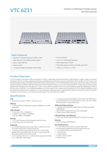 VTC 6231 datasheet