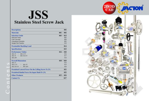 JSS Stainless Steel Screw Jack