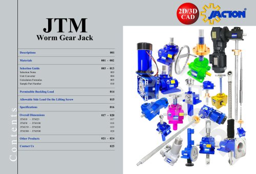 JTM Worm Gear Screw Jack