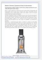 High PowerUltrasonics for Honey Production