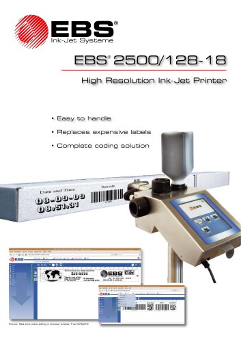EBS-2500/128-18 High Resolution Ink-Jet Printer 