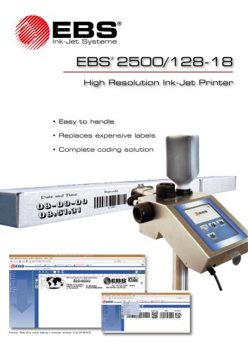 EBS-2500/128-18 High Resolution Ink-Jet Printer 