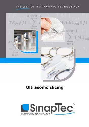 ultrasonic slicing for food industry