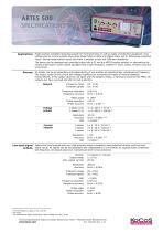 ARTES 500 Specifications