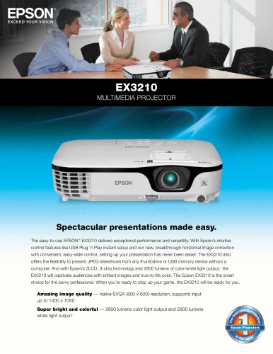 EX3210 Multimedia Projector