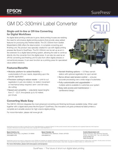 GM DC-330mini Label Converter