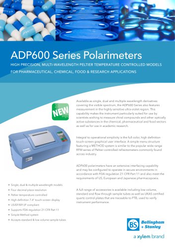 ADP600 UV/Vis Polarimeter