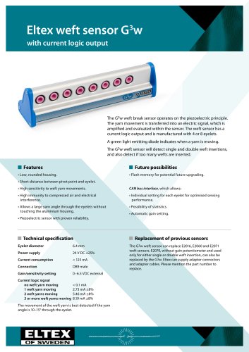 Eltex weft sensor G3w