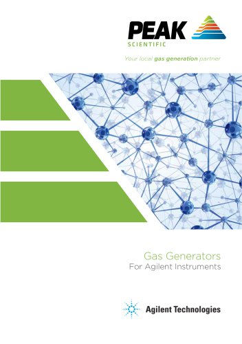 Peak gas generators for Agilent Brochure