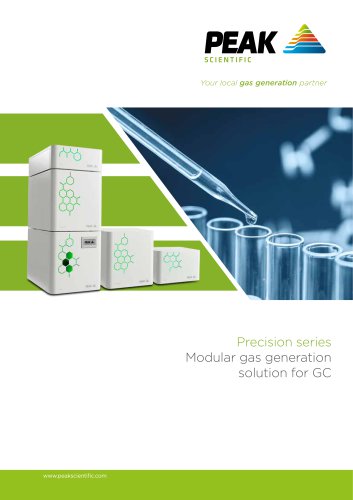 Precision - N2, H2 and air for GC carrier and detctor gas Brochure