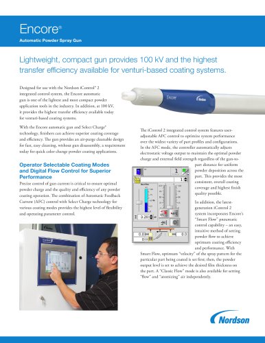 Encore® Automatic Powder Coating Spray Gun