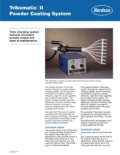 Tribomatic® II Powder Coating System