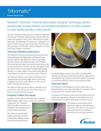 Tribomatic Wand for Powder Coating Operations