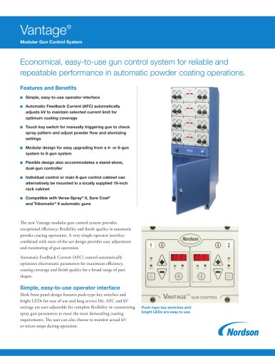Vantage Modular Powder Coating Gun Control System