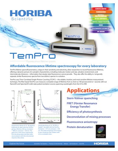 TemPro - Stand-alone Benchtop, Filter-based Spectrofluorometer