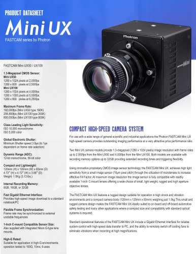 fastcam ultima apx i2 fastcam ultima apx i2