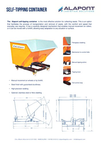 SELFT TIPPING CONTAINER