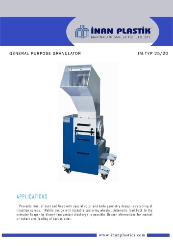 GRANULATORS / Dry Granulators / Thermoform in Line IM TYP 28/80