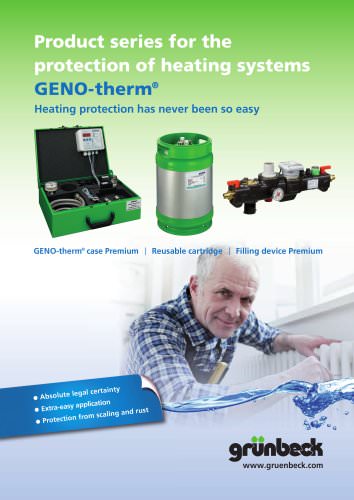 Product series for the protection of heating systems - GENO-therm