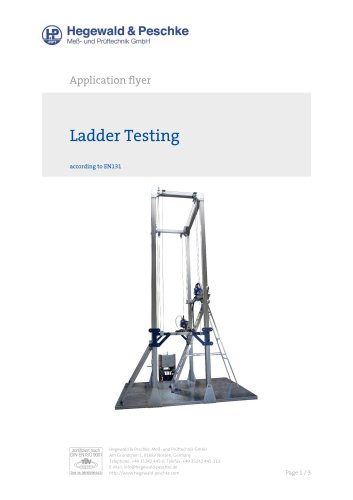 Ladder test stand