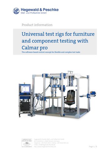 Tool box universal furniture test rigs