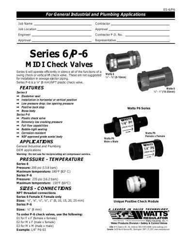 Brass Midi Check Valves