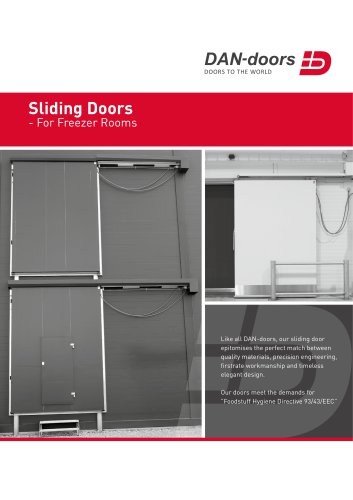 SLIDING DOORS FOR FREEZER ROOMS