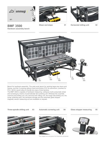 BMF 3500 Hardware assembly bench