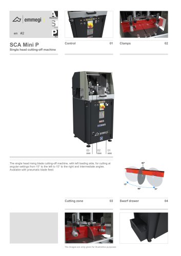 SCA Mini P Single head cutting-off machine