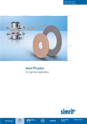 Merkel PTFE gaskets  for high level applications
