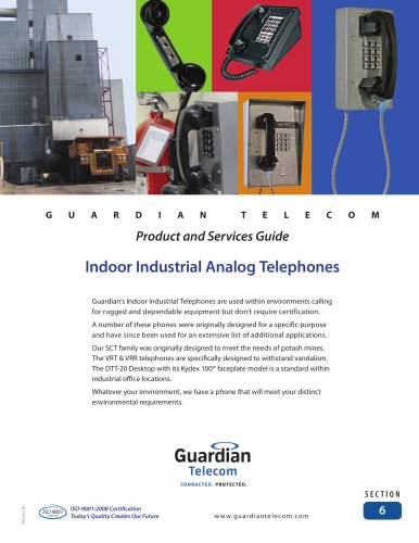PSG8.2.3D Sec 06 Analog Indoor Industrial Telephones