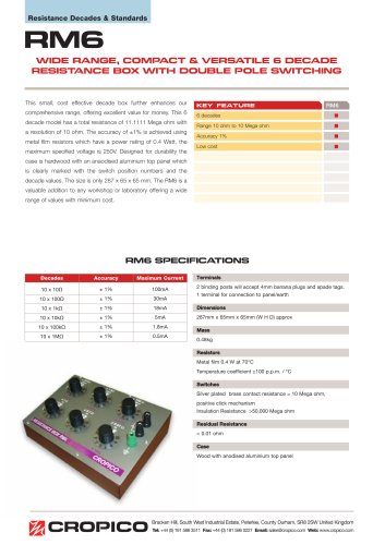 Cropico RM6 Datasheet