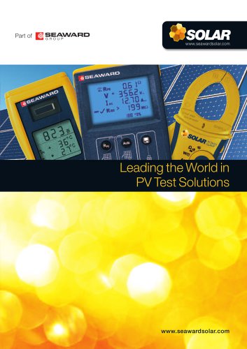 Leading the World in PV Test Solutions