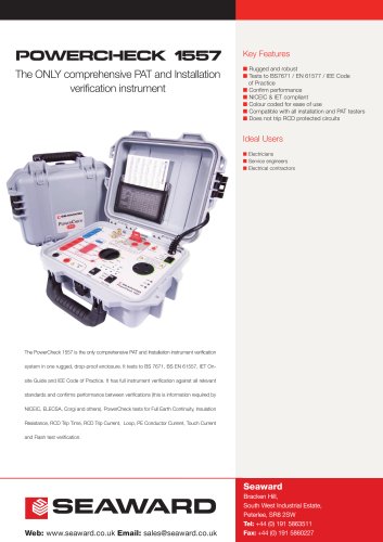 PowerCheck 1557 Datasheet