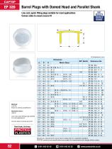 Captop EP 320 Barrel plugs with domed head and parallel shank