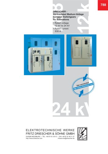 Air-Insulated Medium-Voltage Compact Switchgears for Substations