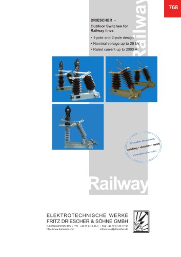 DRIESCHER-Outdoor Switches for Railway lines