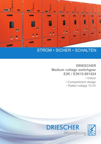 Medium voltage switchgear