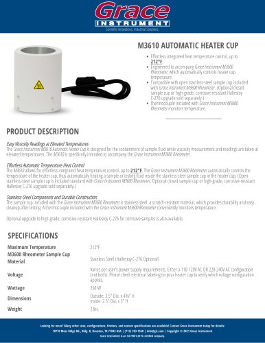 M3610 AUTOMAIC HEATER CUP