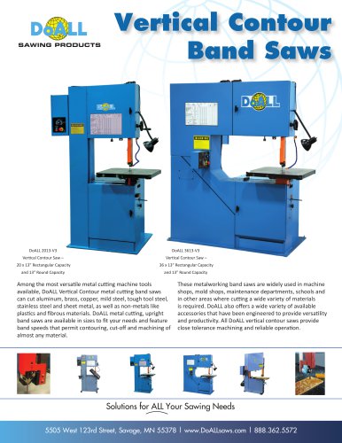 Vertical Contour Band Saws