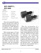 RPS-3000PVC, RPS-4000 Ultrasonic Level Sensor