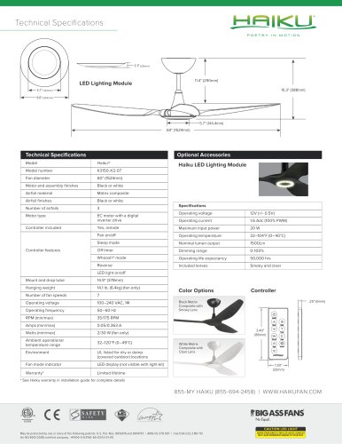 HAIKU: Composite Extended/Angle Mount