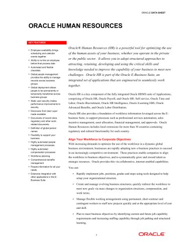 Oracle Human Resources