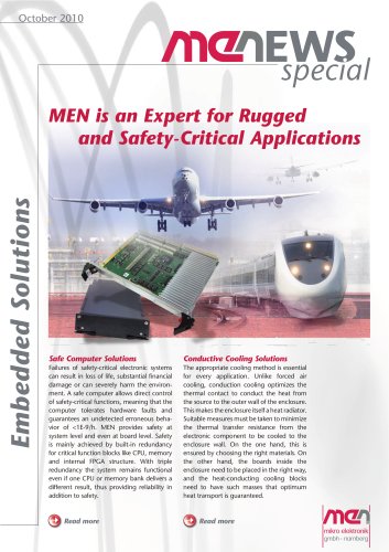 MEN is an Expert for Rugged and Safety-Critical Applications