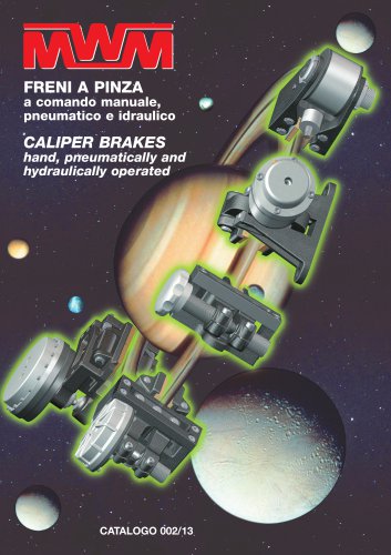 CALIPER BRAKES manual, pneumatic and hydraulic