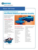 Moyno 500 Pumps Bulletin